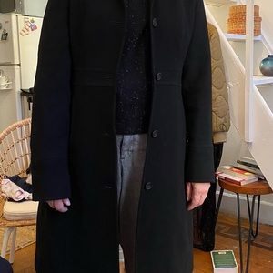 Jcrew lady day coat sz14. Black